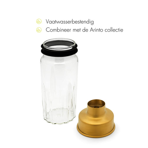 Leopold Vienna - Cocktail shaker Arinto 0,5L glas/RVS