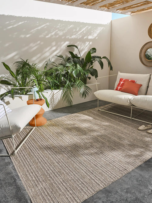 benuta binnen- en buitenkleed Naoto - beige - 300x400 cm