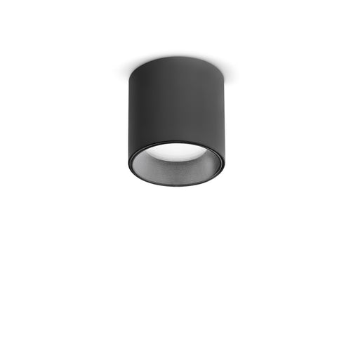 Ideal Lux DOT LED Opbouw Downlight Zwart, 3000K, Niet Dimbaar