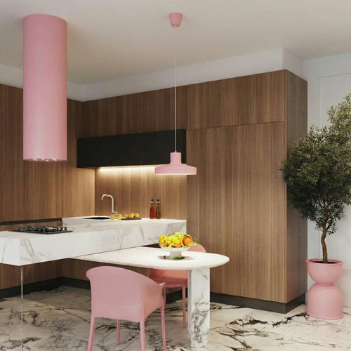 Sollux Lighting Hanglamp BILO roze - 35x35x120cm