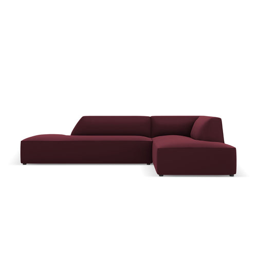 Cosmopolitan Design - Modulaire hoekbank rechts Siena 4-zits, imitatieleer bordeaux - 180x273x69cm