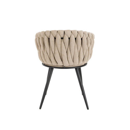 Home Deluxe I Eetkamerstoel AYLA - Beige, set van 5