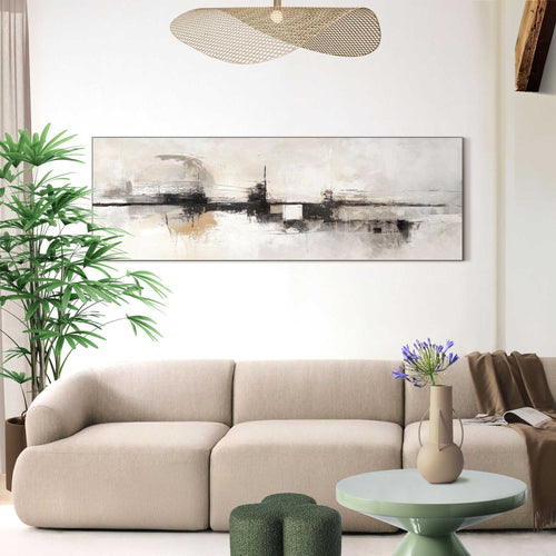 Reinders schilderij Abstracte horizon - 52x156cm
