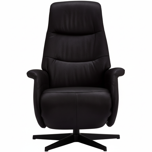 Furnhouse relaxfauteuil Delta - Zwart - Draaibaar - 79x90x114