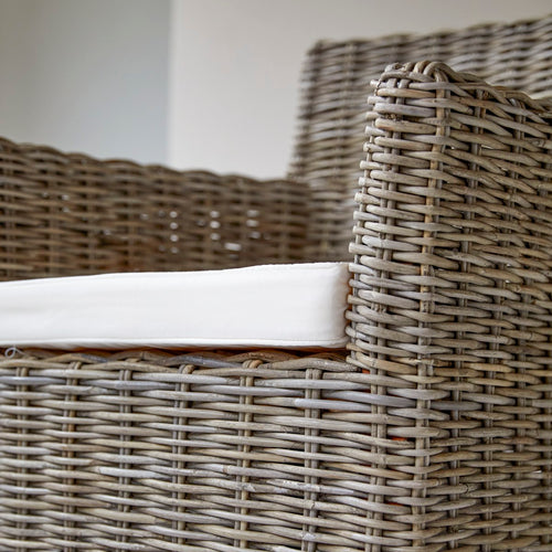 Tikamoon Kubu - Fauteuil van plantaardige vezels - Beige
