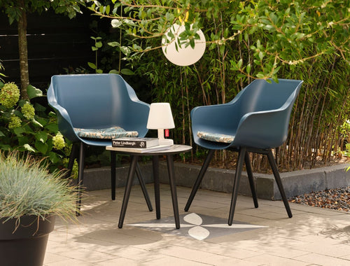 Hartman Tuinstoel Sophie Studio - Donkerblauw Kunststof - Set Van 2 - vtwonen shop