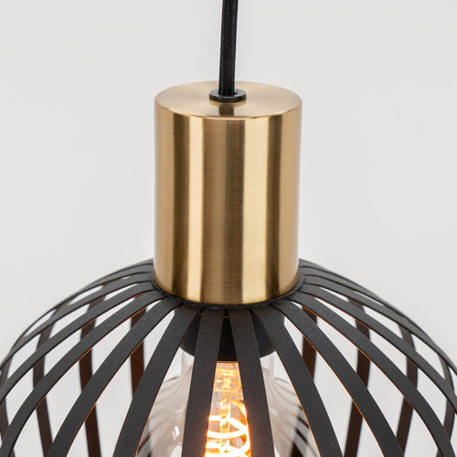 EGLO hanglamp Empoli - ø 40 cm - e27 - 1-lichts - metaal - zwart/goud - vtwonen shop