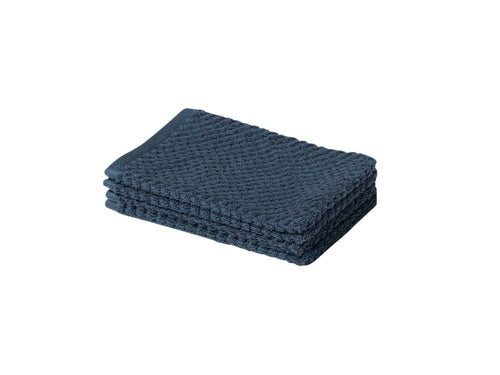 Yumeko washandjes Dots - blue - 15x22 - 4 st - vtwonen shop