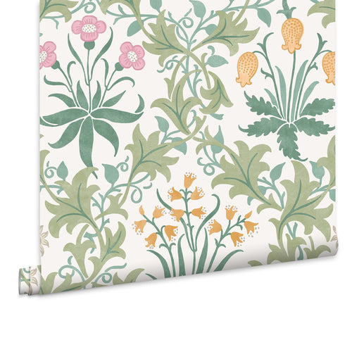 William Morris at Home Vliesbehang - Celandine Spring Garden