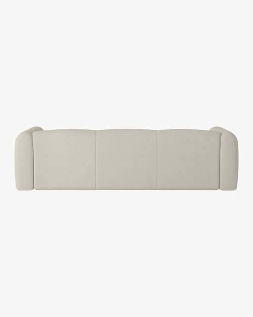 noo.ma Flom 3-zits slaapbank - Desert Beige Bouclé, 140x200 cm slaapfunctie