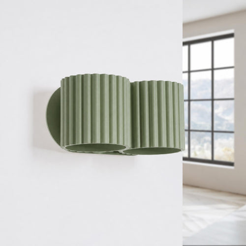 Sollux Lighting Wandlamp AURA 2 olijfgroen G9 - 21x12x10cm