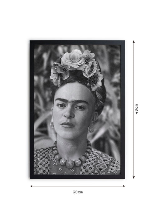 Zwarte lijst met kader 40x30 Frida portret 5 - vtwonen shop