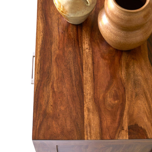 Tikamoon Mezzo - Massief palissander buffet 205 cm - Bruin