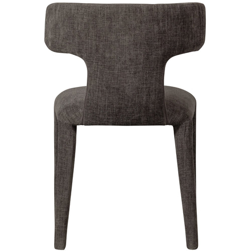 WOOOD eetkamerstoelen Permit - Polyester - Espresso - Set van 6