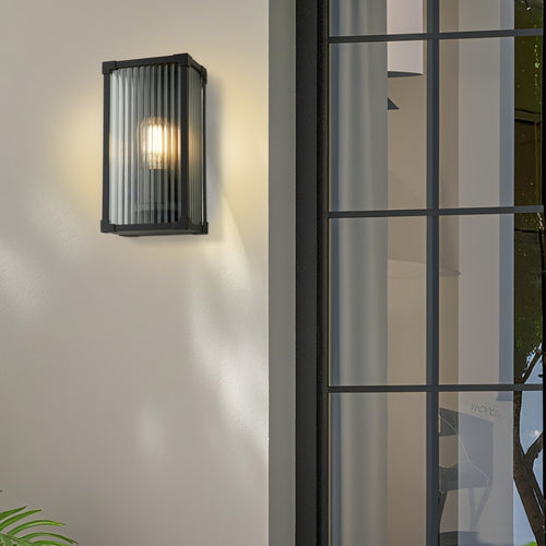 Searchlight buitenlamp Cincinnati - 1 lichts - 15  x 28   cm - zwart