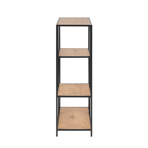 Lisomme Vic Boekenkast van Metaal en Hout - B 77 cm - Naturel - vtwonen shop