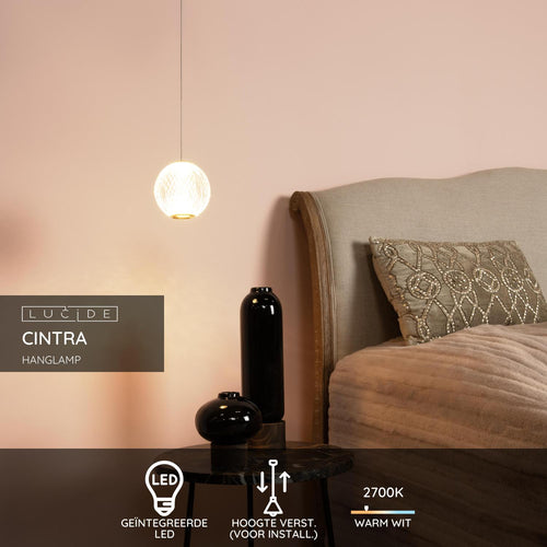 Lucide hanglamp CINTRA - Geïntegreerde LED - Transparant - vtwonen shop