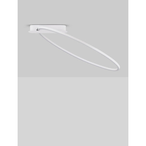Nova Luce KIKLOS Geïntegreerde LED-plafondlamp, halfverzonken, zandwit, Triac dimbaar, 30W, 1250lm, 3000K