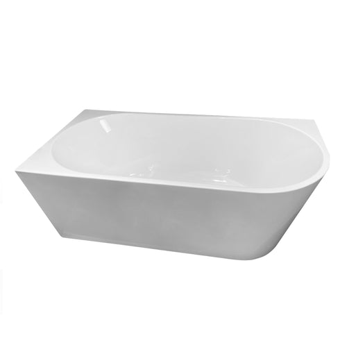 Badplaats Ligbad Isia 170 x 78 x 60 cm – Hoekbad – Hoogglans wit – rechts