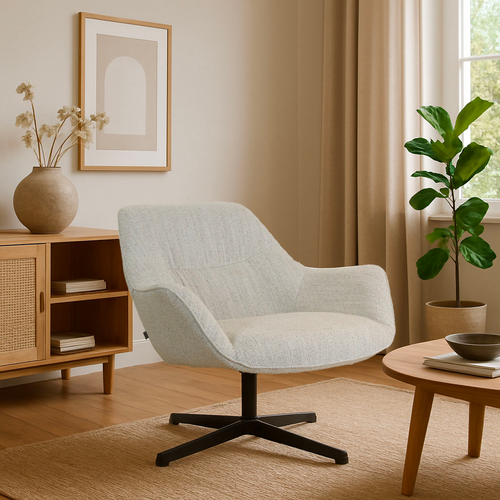 Nolon Jilou Draaibare Fauteuil Beige - met armleuning - met rugleuning - vtwonen shop