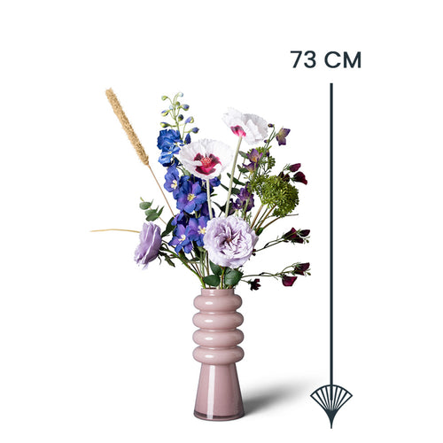 Madame Fleurie zijden boeket Table d'Hôtes - Cosy Vibes - met vaas - vtwonen shop