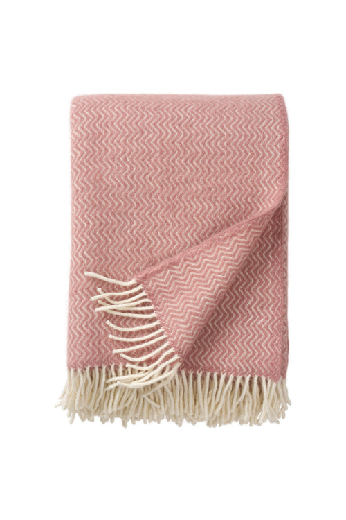 Klippan 100% wollen deken - Sorbet roze - 130x200cm