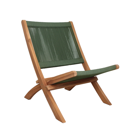 Raw Materials tuinstoel Rope - Donkergroen - vtwonen shop