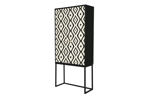 Kast dressoir met 2 deuren van MDF met Ikat patroon - vtwonen shop