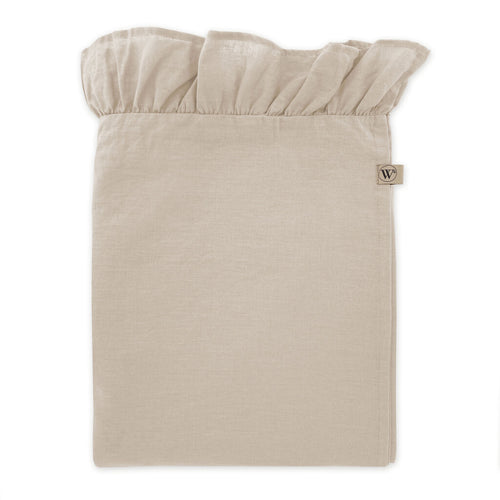 Walra - Tafellaken Lovely Linen Ruffles - 140x320 cm - Naturel