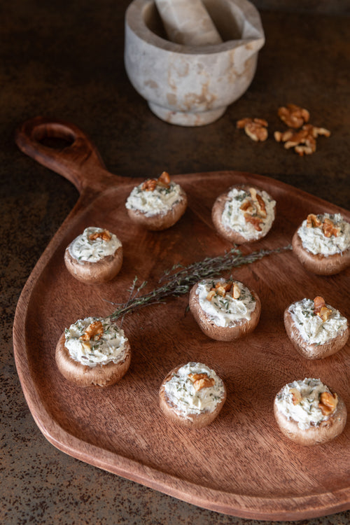 J-Line snijplank Goa - mangohout - bruin - small