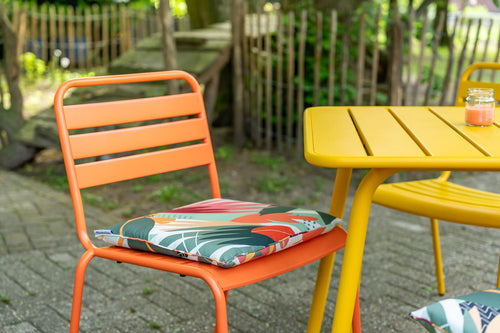 MaximaVida metalen tuinstoel Max XXL oranje - doos per 2 stuks - vtwonen shop