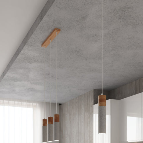 Sollux Lighting Hanglamp ZANE 1 grijs - 10x10x120cm