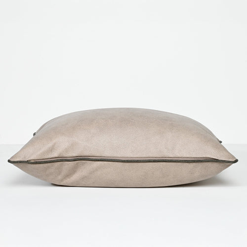 Darcy & Duke sierkussen Art Leather Taupe - Beige - 40x60cm