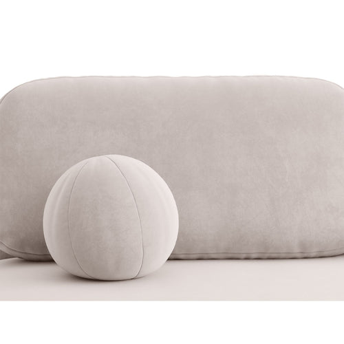 Cosmopolitan Design - Slaapbank met opbergdoos Sophia 3-zits, flueel lichtgrijs - 110x202x89cm