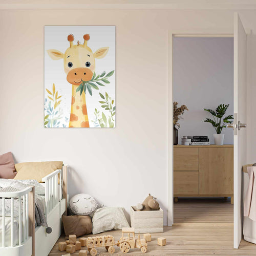 Artfulprints  Tropische giraffe   poster 70x100 cm - vtwonen shop