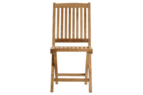 Hartman Tuinstoel Langli - Teak - Inklapbaar - Zithoogte 45cm - Set van 2