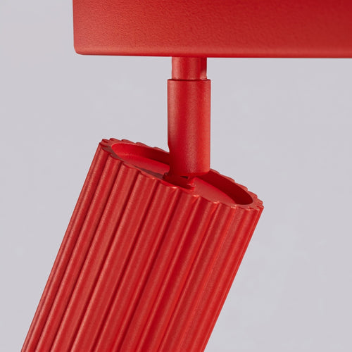 Sollux Lighting Plafondlamp KARBON 3L rood - 45x6,5x16,5cm