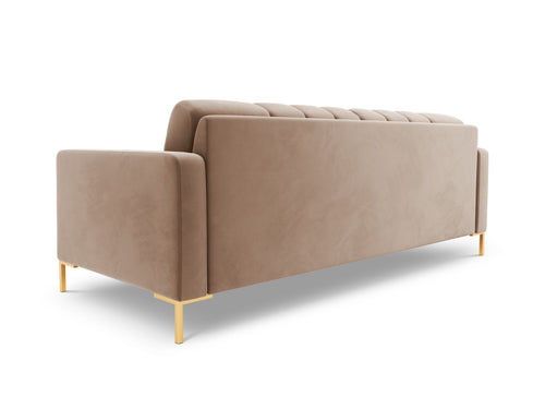 Cosmopolitan Design Bank Bali 3-zits, flueel, beige - 96x177x75cm
