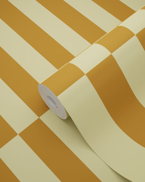 ESTAhome behang strepen bruin en zand beige - 50 x 900 cm - 131425 - vtwonen shop