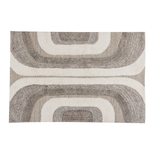 WOOOD vloerkleed Moro - Wol/Katoen Grijswit - 170x240