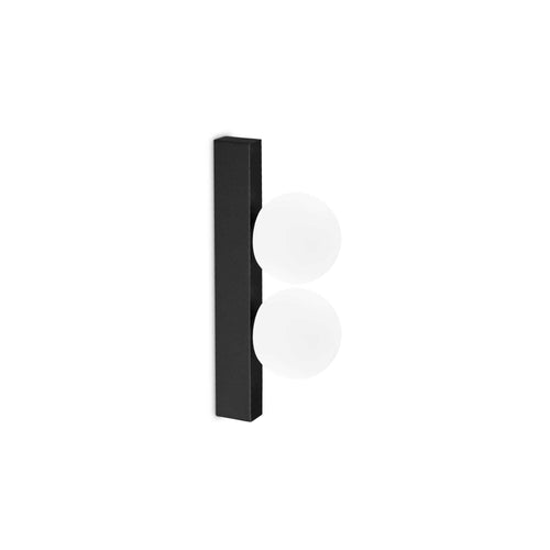 Ideal Lux PING PONG 2-lichts wandlamp zwart 500Lm 3000K