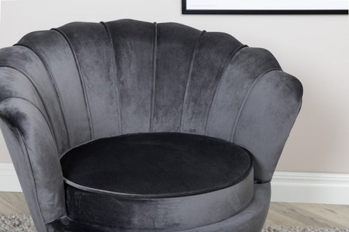 BRAM Fauteuil Ilora - Grijs Velours - vtwonen shop