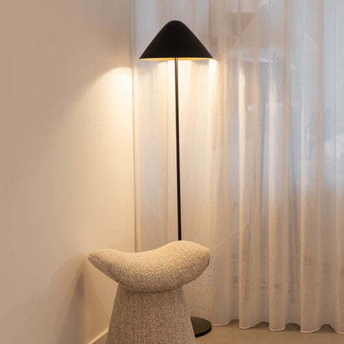 Atmooz vloerlamp Elan - zwart - Ø 35 x H 150 cm - E14