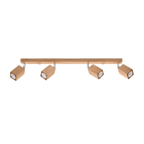 Sollux Lighting Plafondlamp KEKE 4 eik - 80x5x20cm