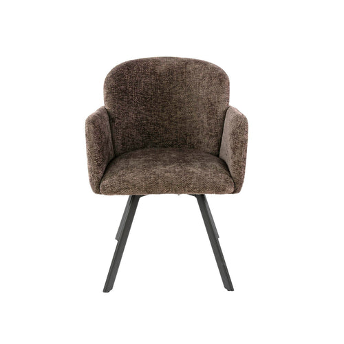 Giga Meubel Eetkamerstoel Embrace - Taupe - Draaibaar - Set van 2 - vtwonen shop