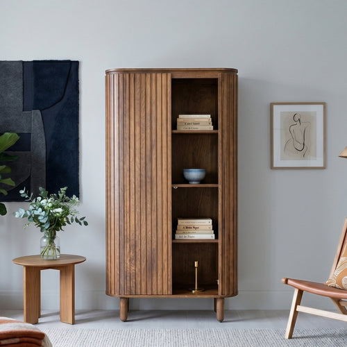 Giga Meubel Wandkast Myra - Mangohout - 95x40x180cm