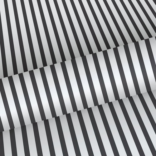 Sanders & Sanders behang strepen zwart en wit - 53 cm x 10 m - 640419 - vtwonen shop
