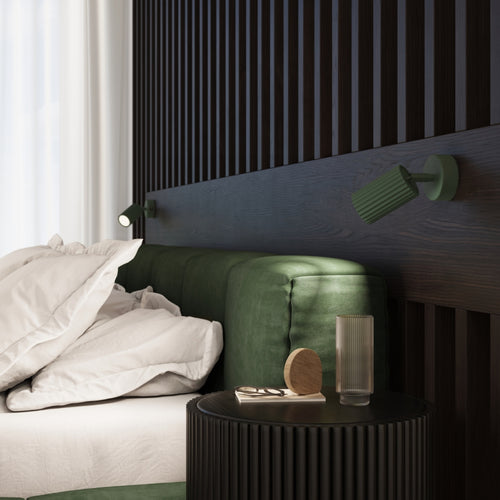 Sollux Lighting Plafondlamp KARBON 40 olijfgroen - 6,5x6,5x40cm
