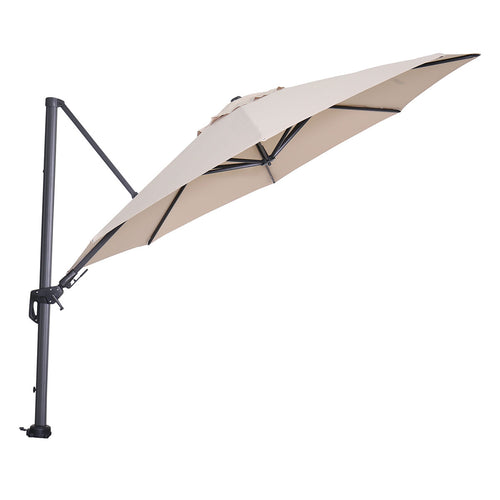 Hawaii parasol - Ø350 cm - carbon black - ecru