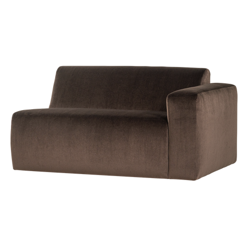 WOOOD 1,5-zits bank arm rechts Mojo Base - Velvet - Bruin - 74x145x97
